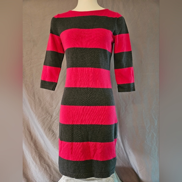 Calvin Klein Stripe Sweater Dress - Picture 1 of 6